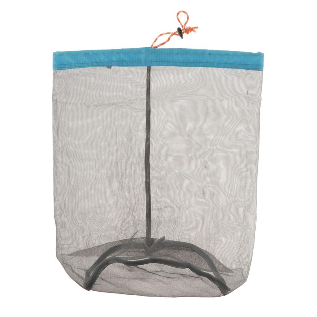 Pack of 5x Mesh Stuff Sack Storage Bag for Camping Clothes Stuff carry Pouch