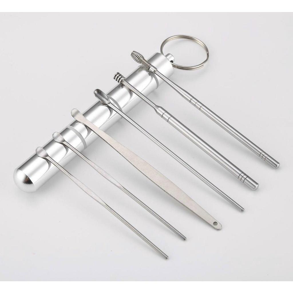 Bộ Lấy Rái Tai 7 Món Cao Cấp. Chất liệu bằng thép không gỉ bền đẹp....