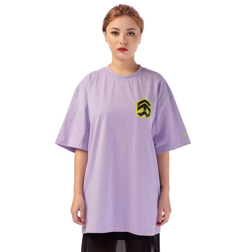 Áo Thun 5THEWAY Tay Ngắn Tím aka 5THEWAY /stroke/ BIG LOGO NEW TEE in PASTEL LILAC