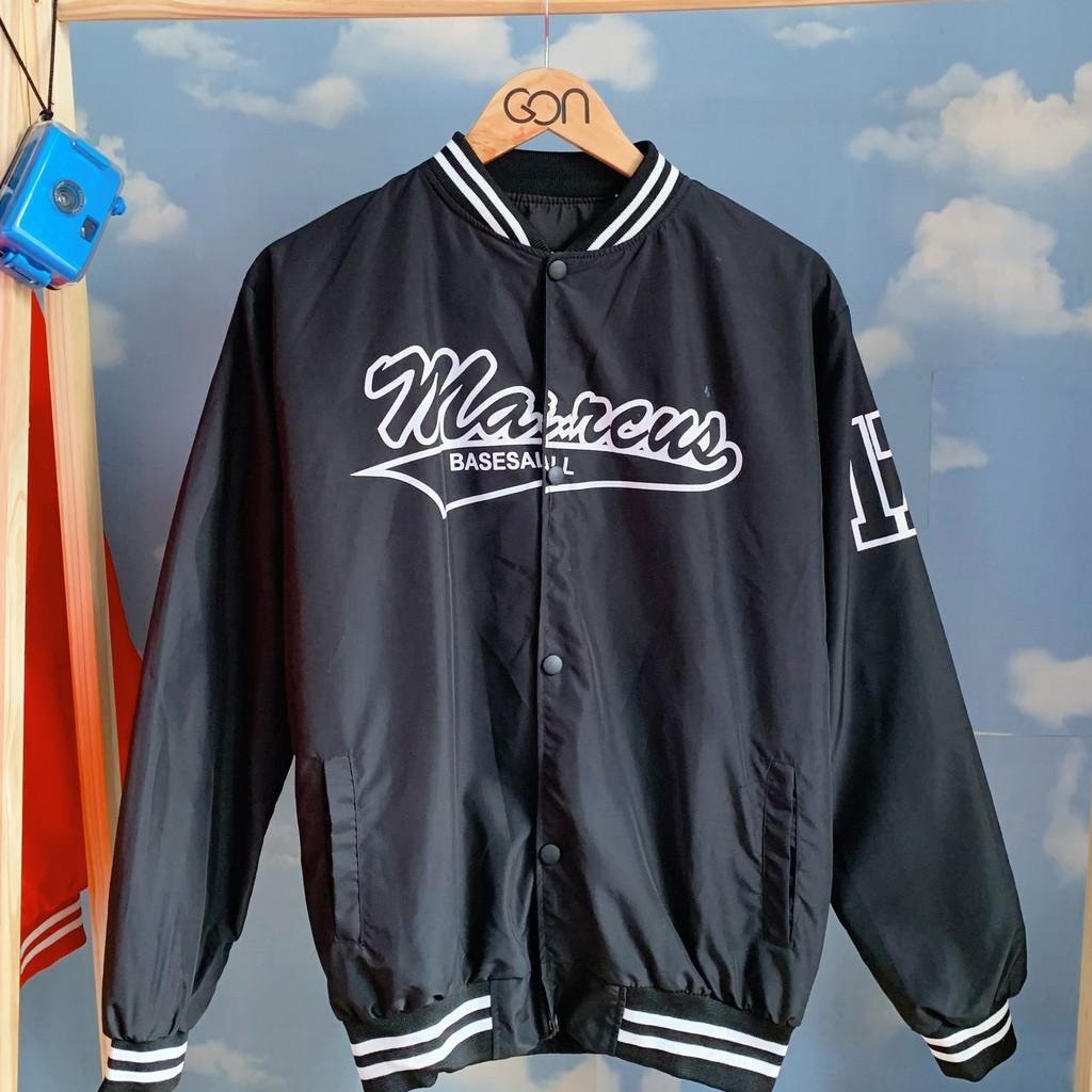 Áo Khoác kiểu dù Bomber unisex form rộng nam nữ 2 lớp MARCUS