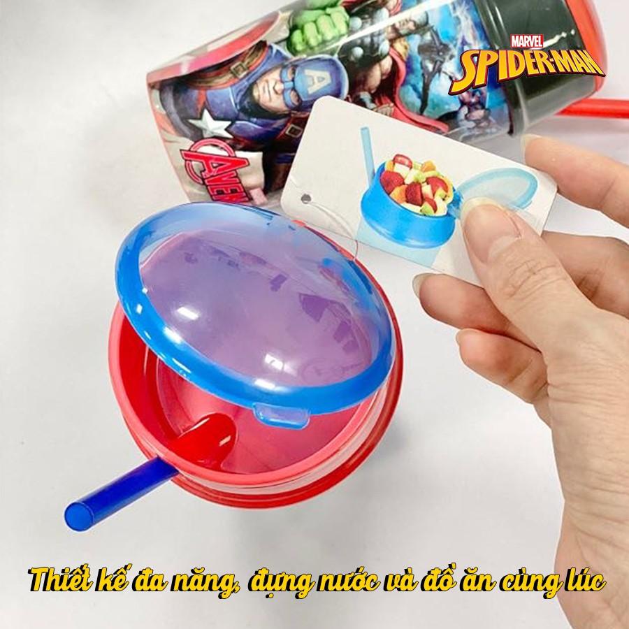 Bình Nước SieuKid Snack Tumbler Avengers Galery 400ml Chính Hãng