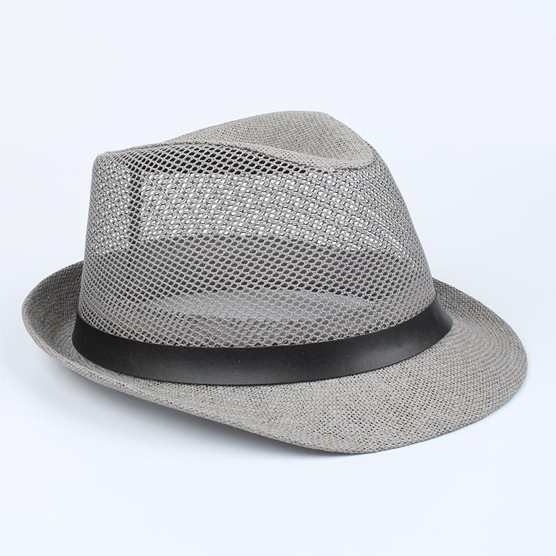 Nam Size Lớn Băng Mũ Rơm Mùa Hè Lưới Thoáng Mát Panama Mũ Đầu Lớn Người Plus Kích Thước Nón Fedora 58 cm 60 cm
