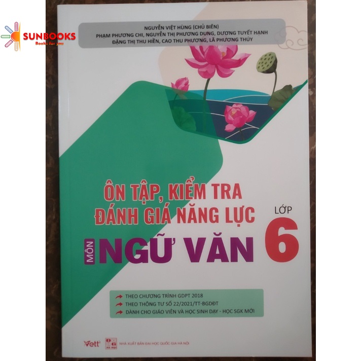 Sách - Ôn tập, kiểm tra đánh giá năng lực Môn Ngữ Văn Lớp 6