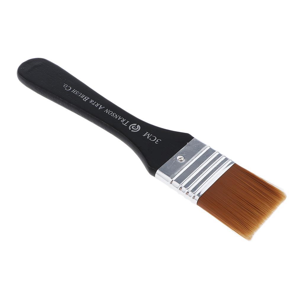 3-4pack High quality nylon brush, watercolor, acrylic painting brush. 3cm width