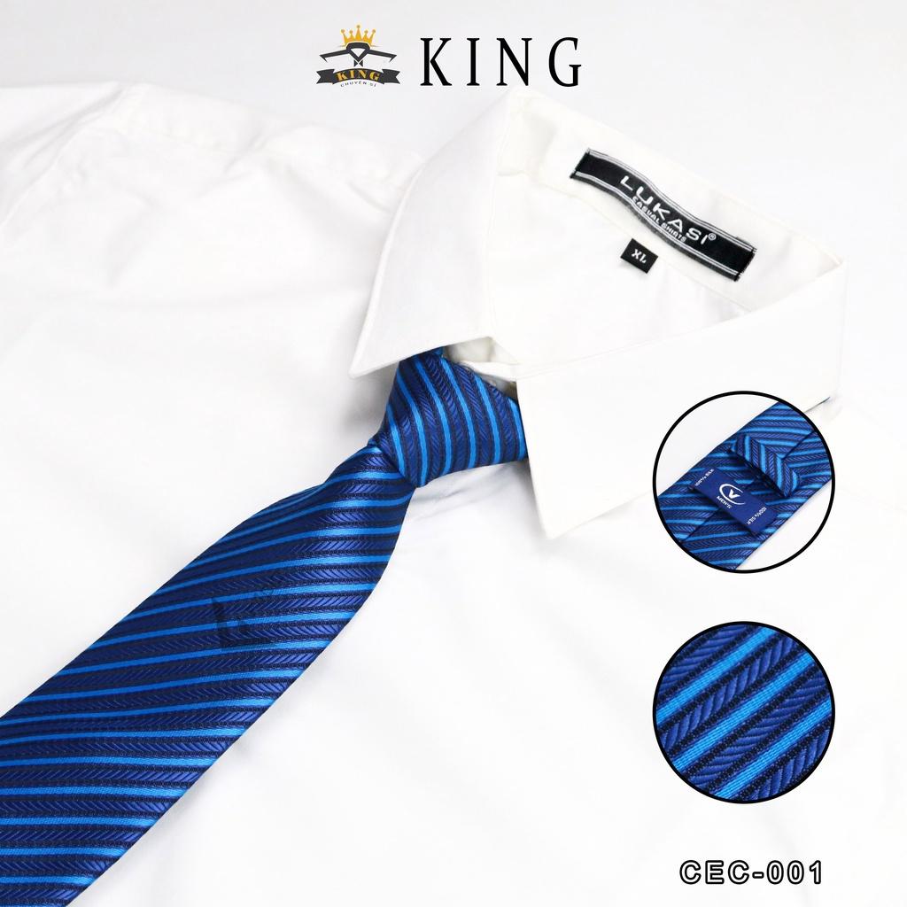 Cà vạt nam công sở bản 8cm KING caravat cao cấp giá rẻ vải silk lụa