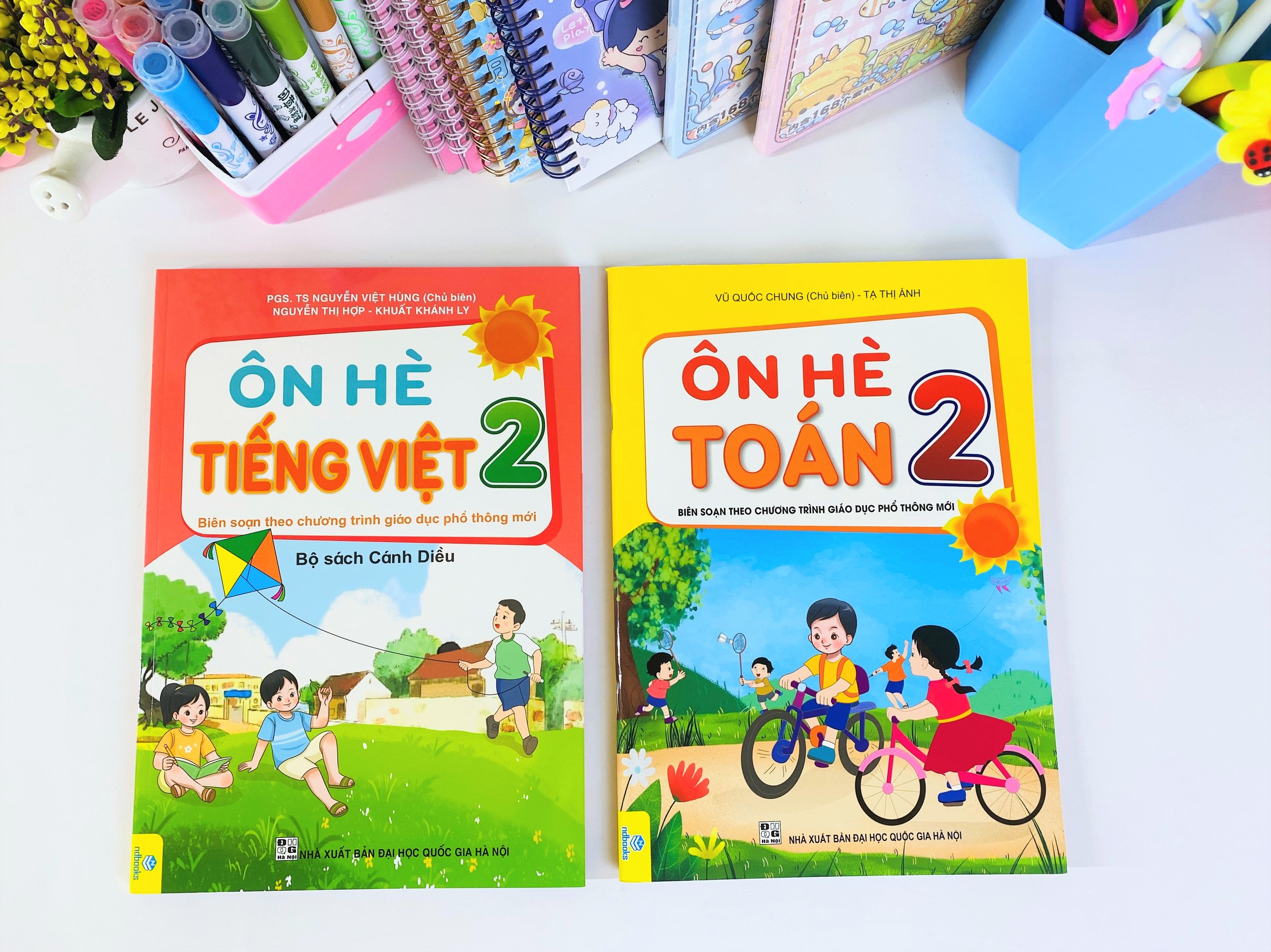 Bộ 2 cuốn Ôn Hè Toán + Tiếng Việt 2 Cánh Diều - ndbooks