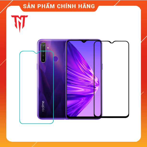 Bộ 2 kính cường lực full keo cho điện thoại Realme 5 / Realme 5i / Realme 5s - hàng chính hãng