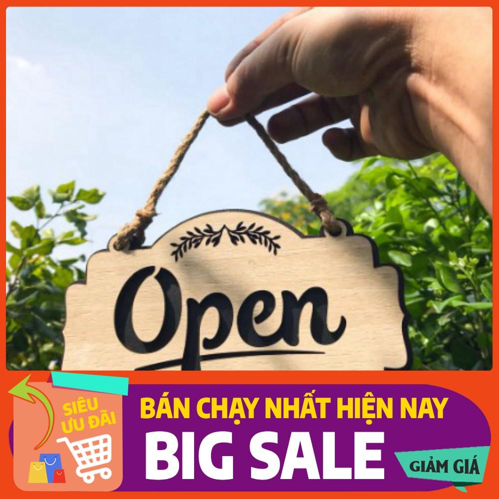 Bảng Open / Closed gỗ 2 mặt dạng treo - Mẫu OP01