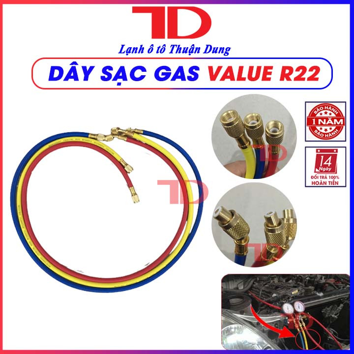 Dây sạc gas Value R134