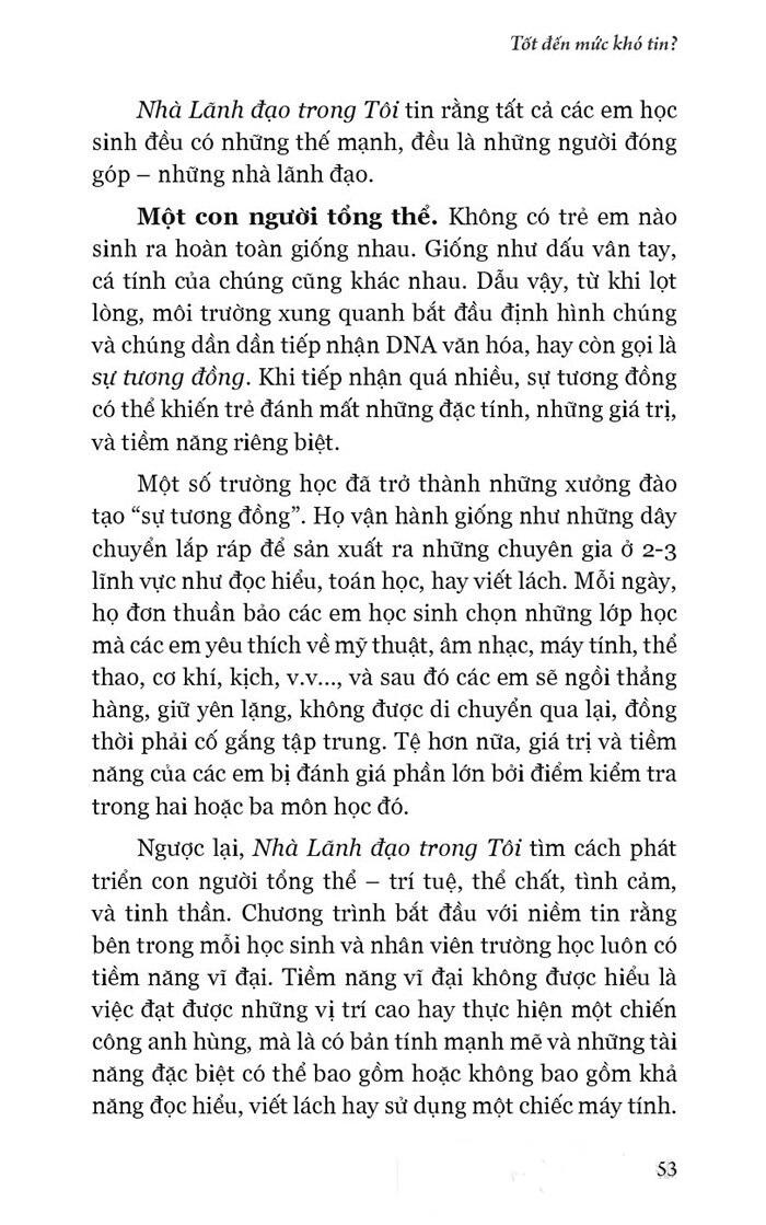 The Leader In Me - Nhà Lãnh Đạo Trong Tôi