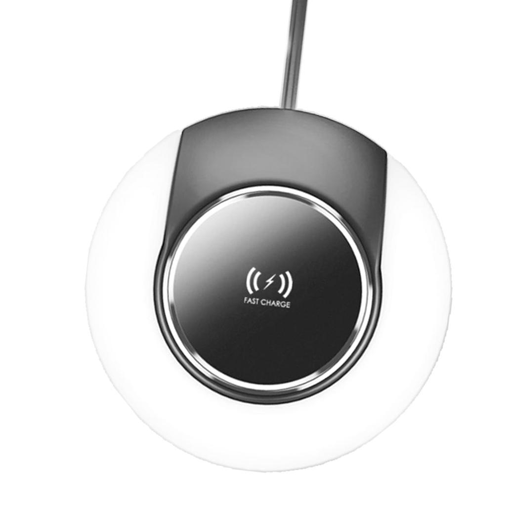 Qi Wireless Charger Charging Dock Pad For Samsung iPhone X S8 Warm Light