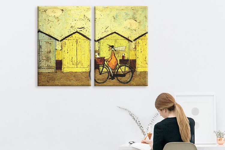 Bộ 2 Tranh Trang Trí Nghệ Thuật - W198
