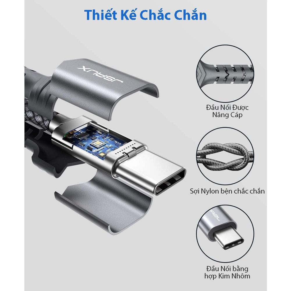 Cáp Chuyển Đổi Type C Sang Aux 3.5mm Cao Cấp CM0011 JSAUX - Bộ chuyển đổi Cho Macbook, Laptop, Điện thoại Samsung, Oppo