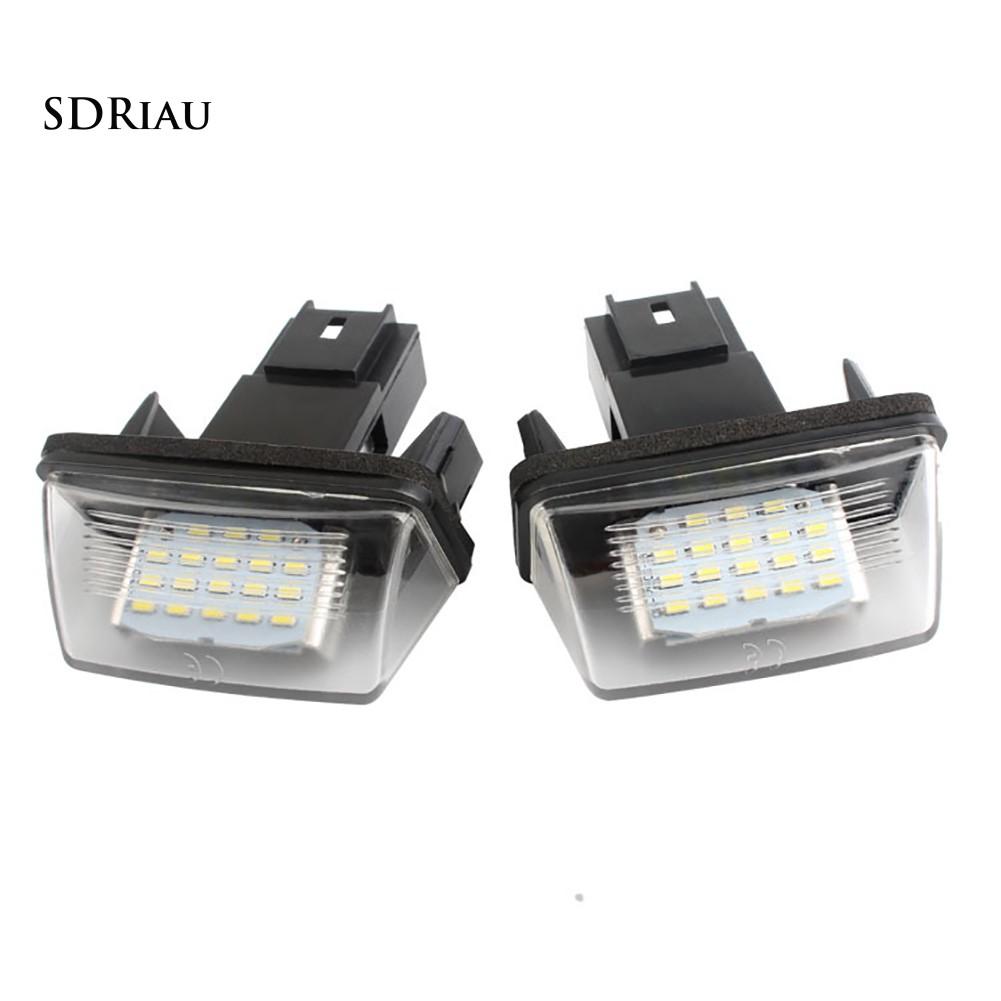 Bộ 2 Đèn Led 18 Bóng 12v Cho Biển Số Xe Hơi Peugeot 206 307 308 406 5008