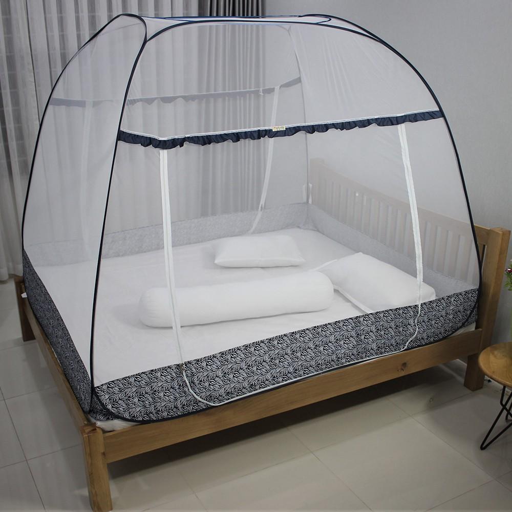 Màn mùng chụp tự bung đỉnh rộng Khương May Size x 2m