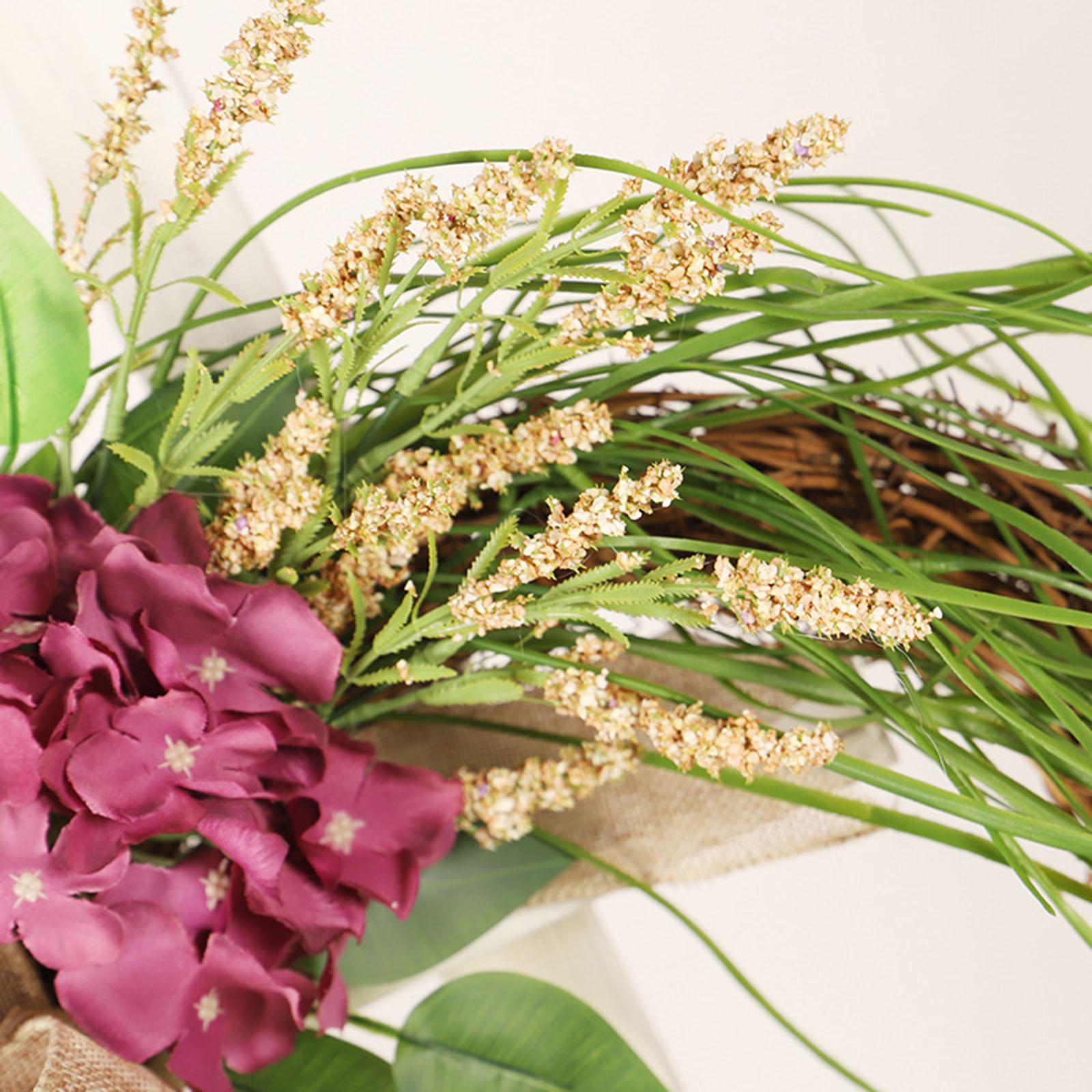 Artificial Flower Wreath Garland Front Door Hanging Thanksgiving Farmhouse