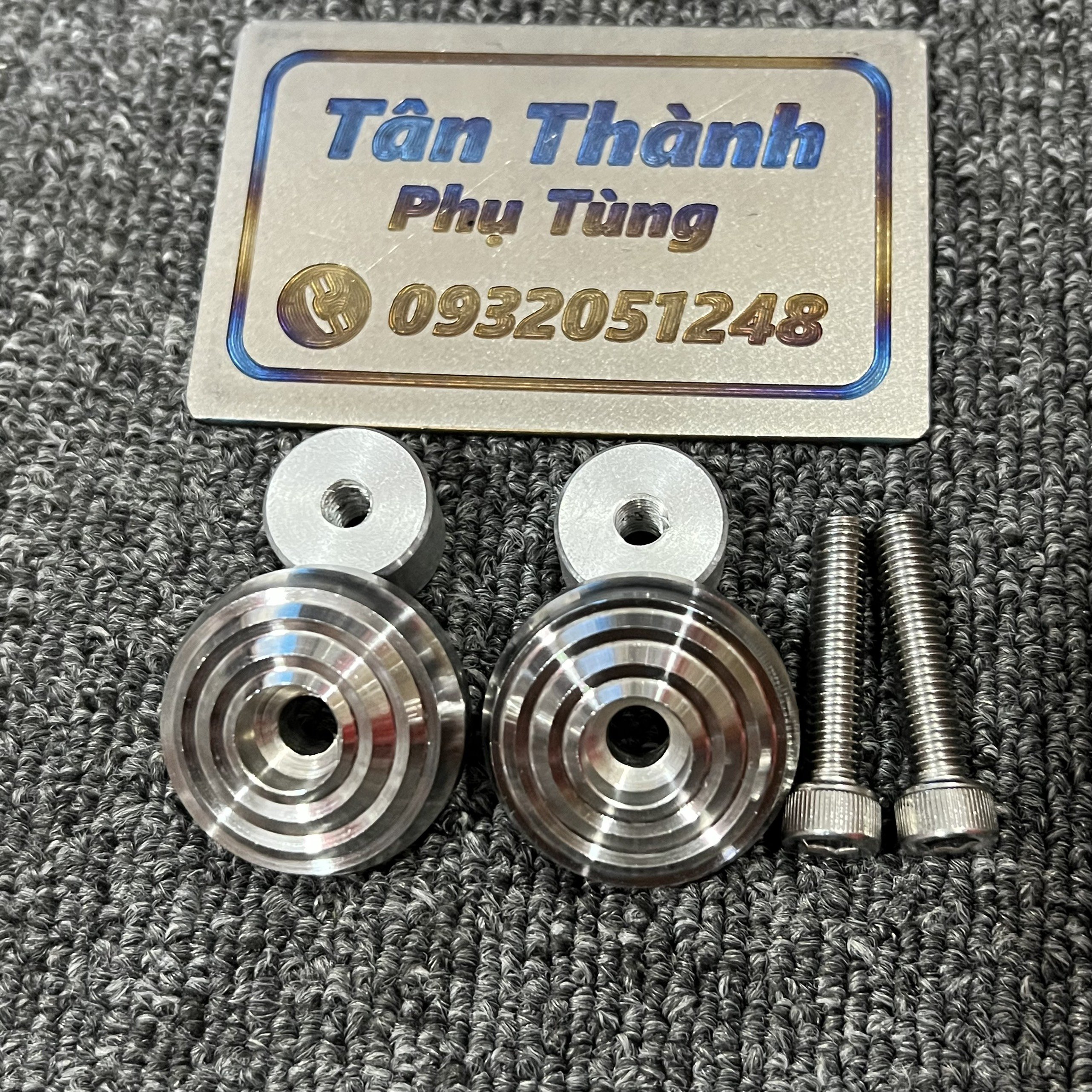 Gù Inox 304 mẫu Xoắn Thái - 1 cặp dành cho các loại xe