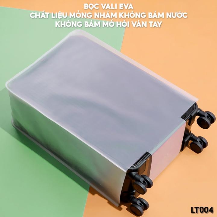 Bọc Vali Trùm Che Bụi Bẩn Chống Mưa Chống Thấm Tốt Nhựa Eva Màu Trắng Nhám Cao Cấp LT004 LT-004