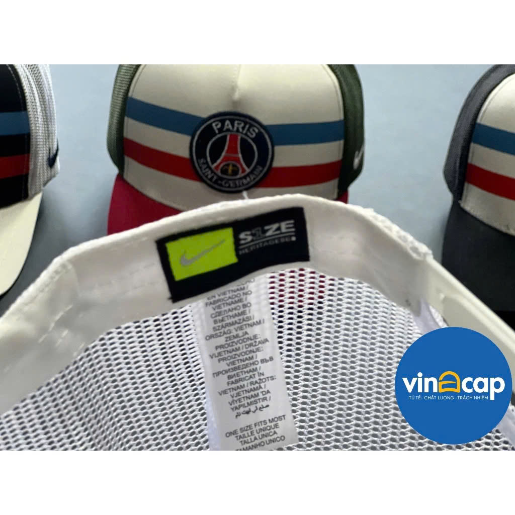 (Hàng VNXK) Nón kết, mũ lưỡi trai CLB PSG vải Kaki đẹp Form chuẩn (Ảnh thật)
