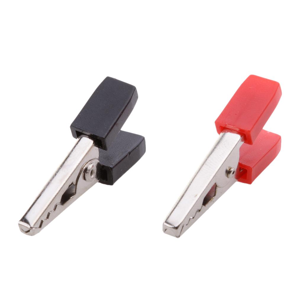 10 Pieces 35mm Alligator Crocodile Test Clips Clamps Lead Probe Connector