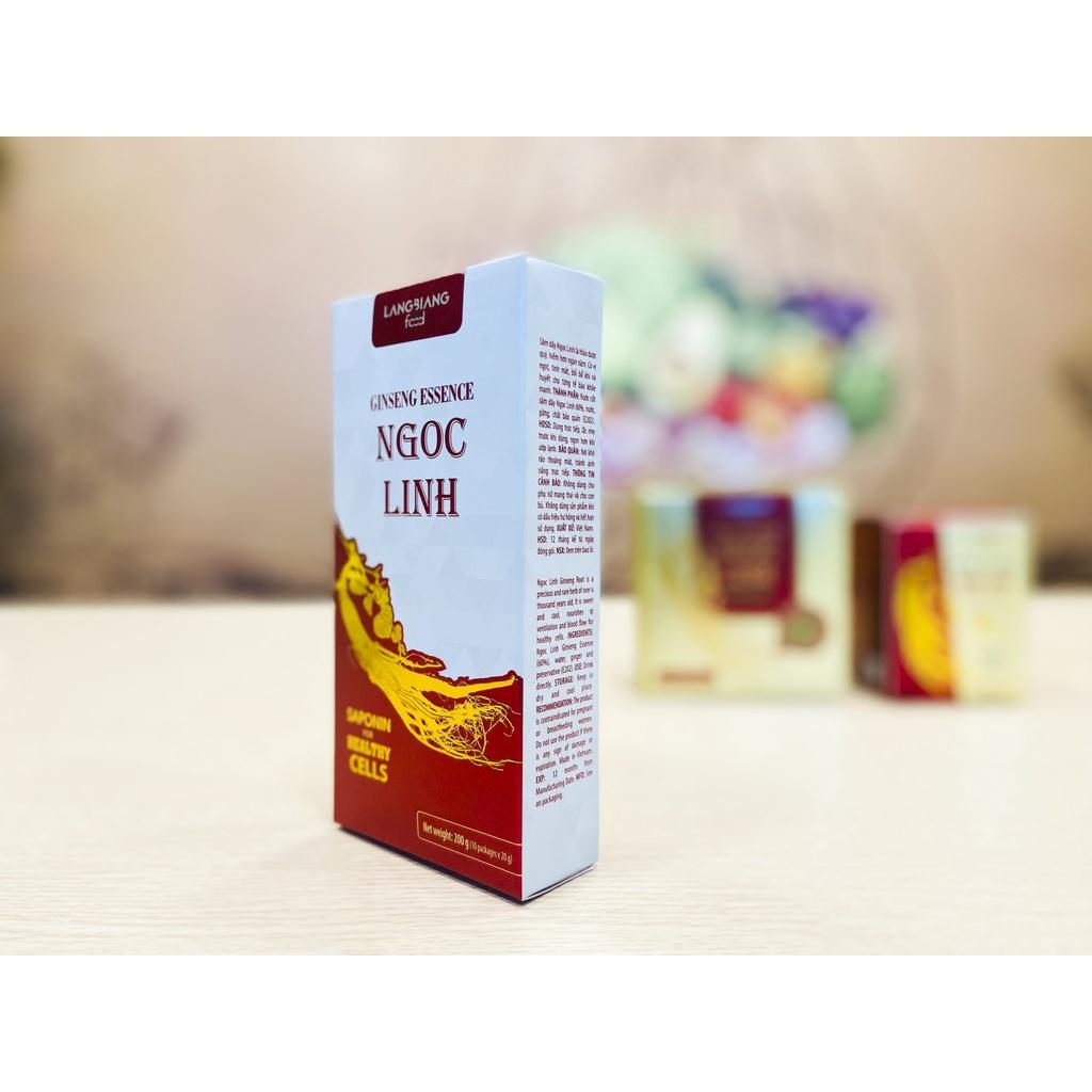 Hộp nước cốt Sâm dây Ngọc Linh Langbiang Food, 20ml x 10 gói, hộp