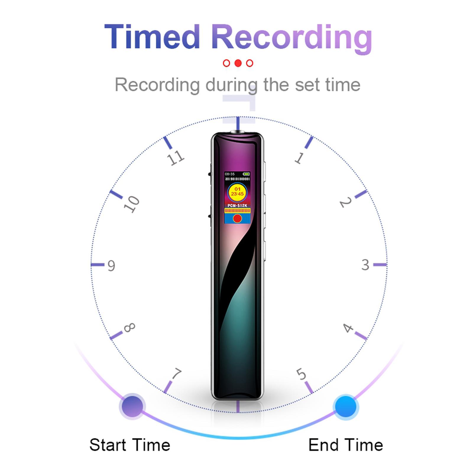 Pocket Digital Voice Recorder USB Dictaphone Noise Reduction