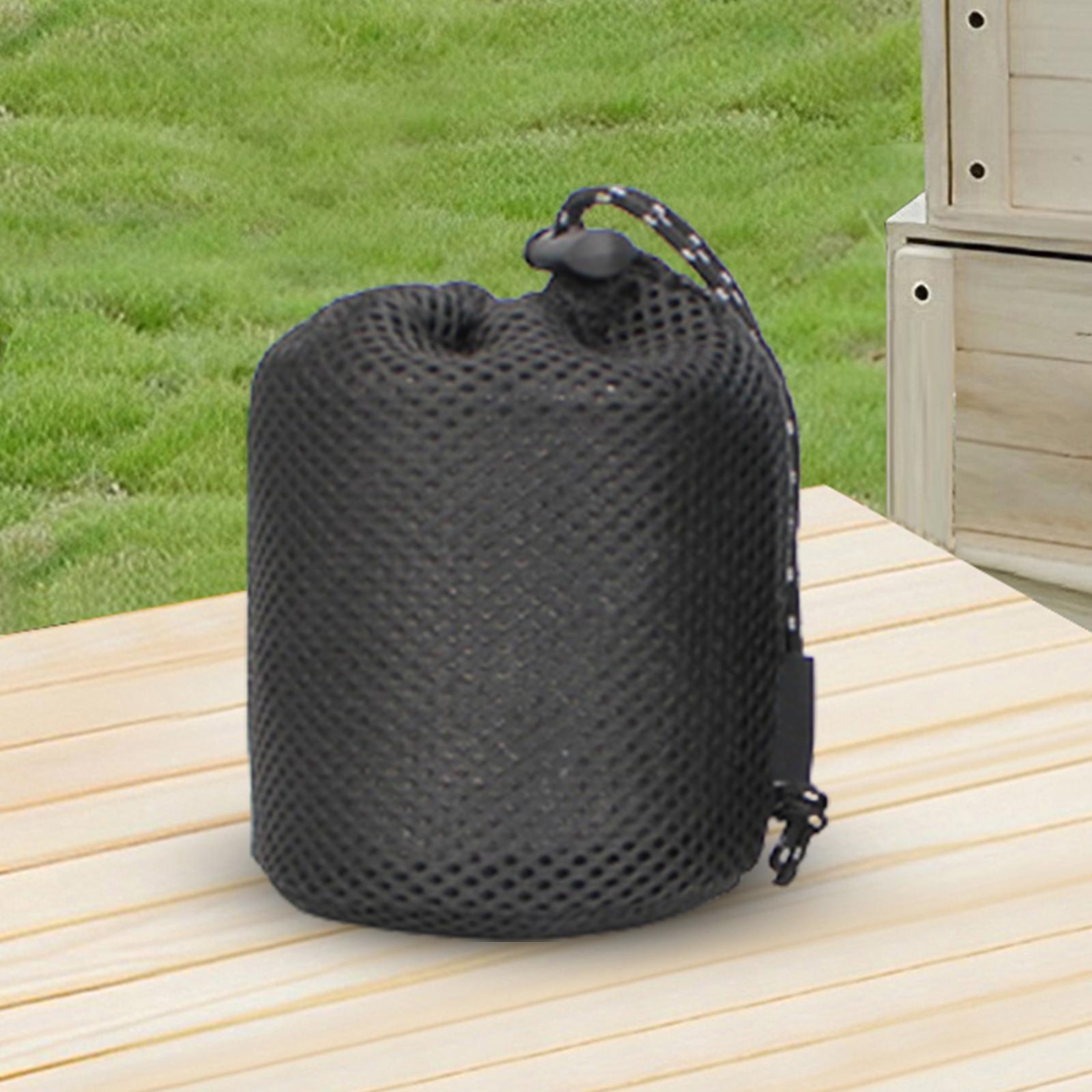 Camping Net Bag Ultralight Mesh Drawstring Bag for Camping Travel Hiking