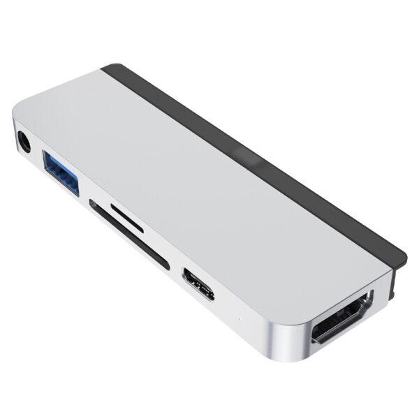 [HÀNG CHÍNH HÃNG] Cổng chuyển đổi Hyperdrive 6-in-1 HDMI 4K/60Hz USB-C Hub dành cho iPad và thiết bị Type C– HD319B