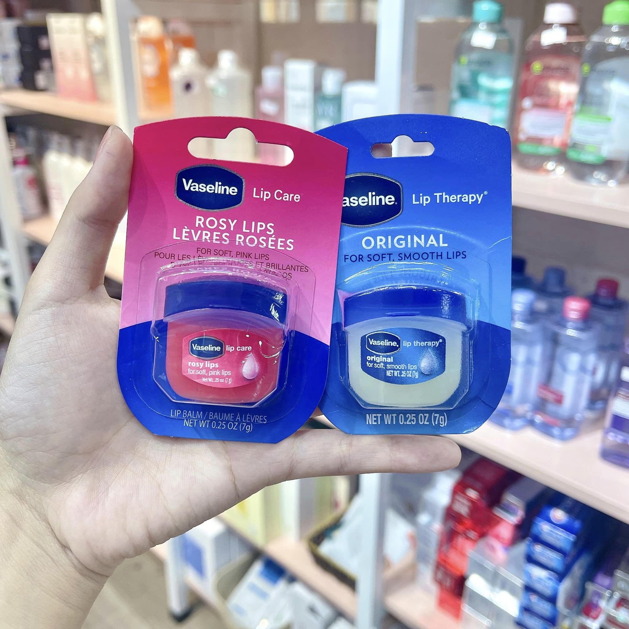 DƯỠNG MÔI VASELINE 7G- 2 màu