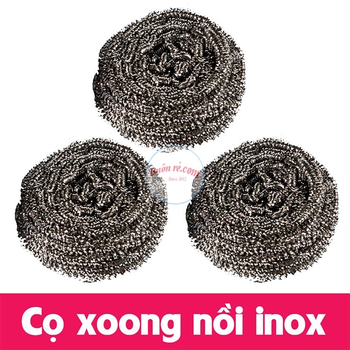 Combo 9 miếng cọ vệ sinh xoong nồi (6 cước thiết +1 xốp 2 mặt + 2 cước kim tuyến ) miếng cọ sợi inox nhỏ , không trầy xước ,không làm hỏng lớp tráng nồi ,xoong ,chảo ,mà vẫn giúp đánh bay các vết bẩn , không chứa chất hóa học , thân thiện môi trường