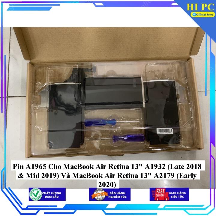 Pin A1965 Cho MacBook Air Retina 13&quot; A1932 (Late 2018 &amp;amp; Mid 2019) Và MacBook Air Retina 13&quot; A2179 (Early 2020) - Hàng Nhập Khẩu