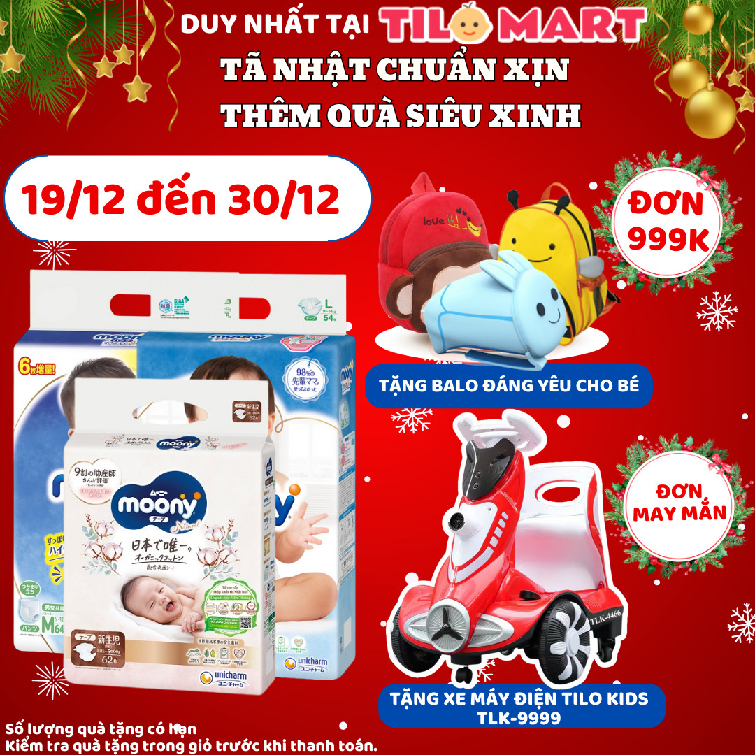 Bỉm - Tã Quần Moony Natural Size XL- 32 miếng
