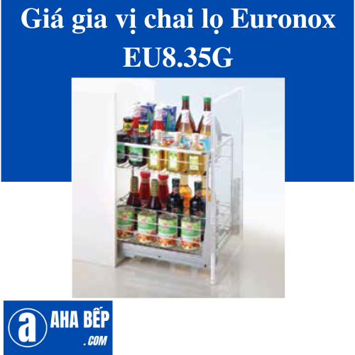 GIÁ GIA VỊ CHAI LỌ NAN VUÔNG - 3 TẦNG EU8.35G. Hàng Chính Hãng