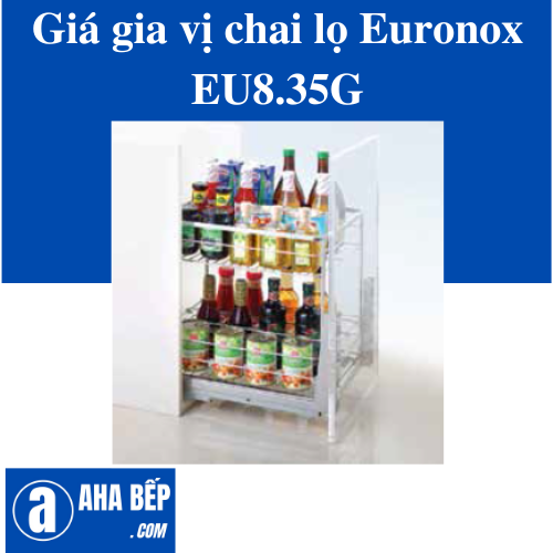 GIÁ GIA VỊ CHAI LỌ NAN VUÔNG - 3 TẦNG EU8.35G. Hàng Chính Hãng 