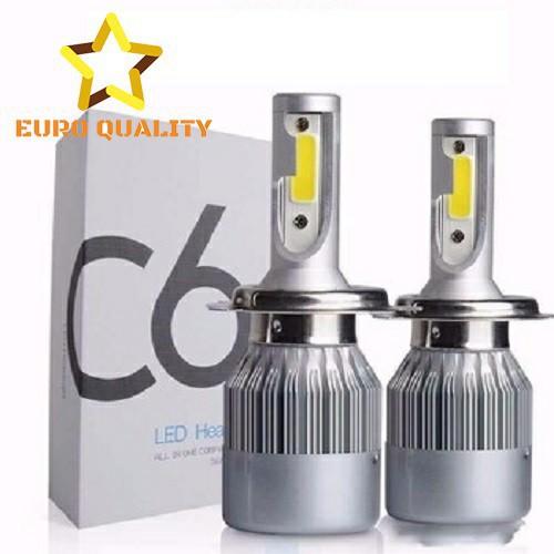 Bộ cả 2 Đèn Led Siêu Sáng cho ô tô xe máy, tản nhiệt nhôm chân H11 3800LM công suất 36W