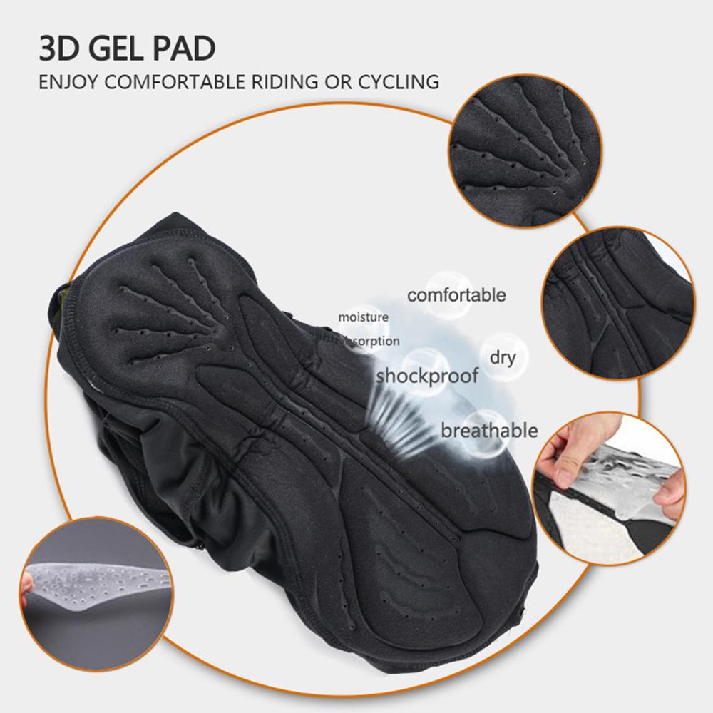 Quần dài đi xe đạp cho nam có đệm 3D, bằng chất liệu vải polyester chống thấm nước, chất liệu nỉ mềm mại giúp bạn luôn ấm áp và thoải mái
