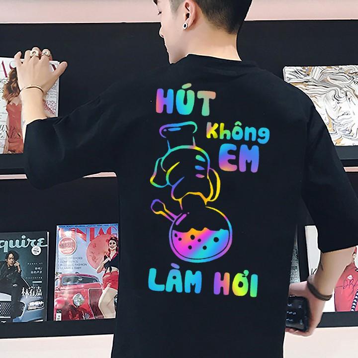 Áo Thun Nam Nữ Phản Quang Bảy Màu Nhiều Mẫu, Cá Tính, Giá Rẻ, Hình In To Đep Tỏa Sáng Thu Hút Ánh Nhìn giá rẻ
