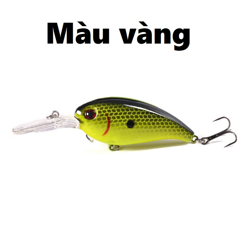 Mồi Giả Câu Lure Chính Hãng HENGJIA 3D MO16 Kèm 4 Móc Câu 14g Siêu Nhạy Và Bén Cá - Sanami Fishing