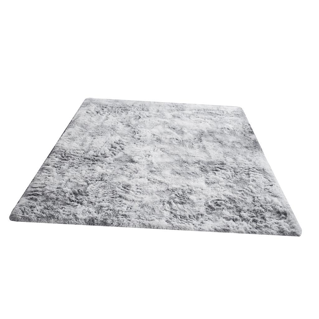 Soft  Room Floor Mat Carpet Bedroom Beside Area Rug  Grey