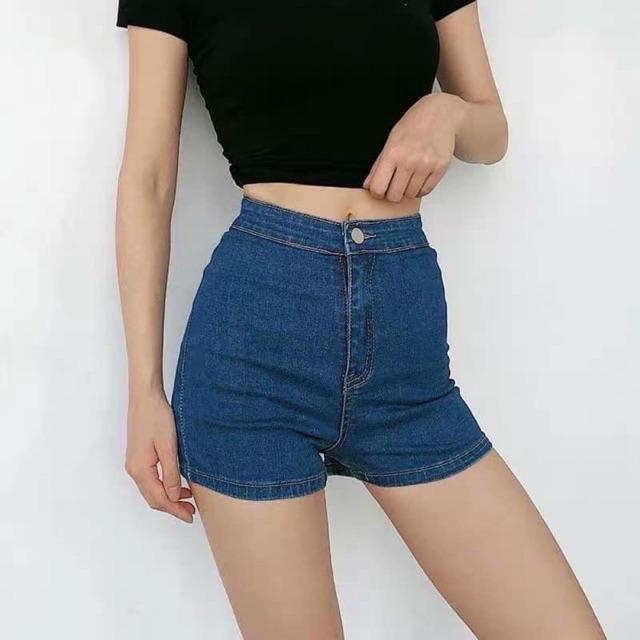 Quần shorts cạp cao nữ, quần shorts nữ QDN134
