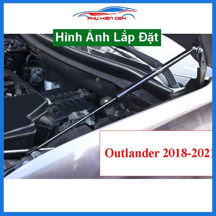 Ty thủy lực chống nắp capo Outlander 2017-2018-2019-2020-2021 tự động kèm phụ kiện lắp