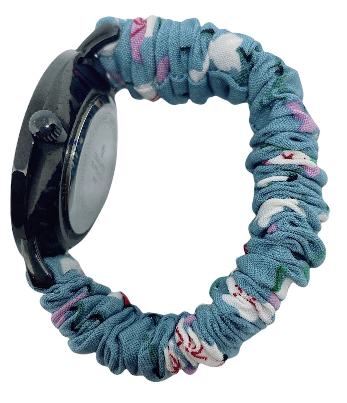 Dây đeo nữ Scrunchie vải bông dây đeo đồng hồ kim, dây đeo đồng hồ Apple watch cưc chất