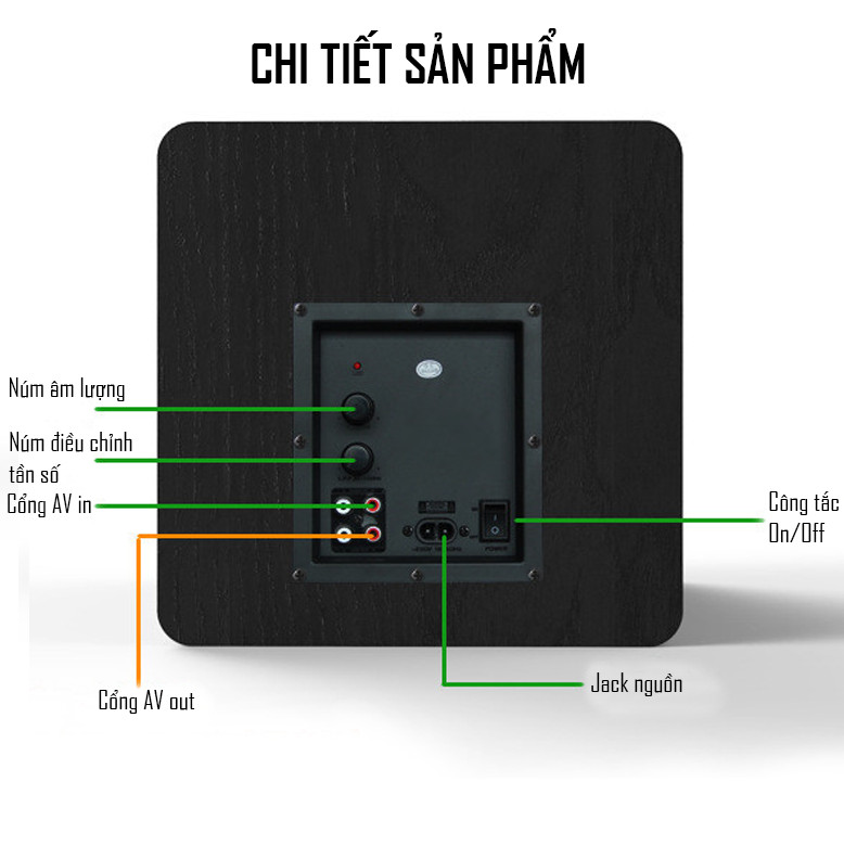 Loa Subwoofer Điện 100W Siêu Trầm SU650D Cao Cấp AZONE