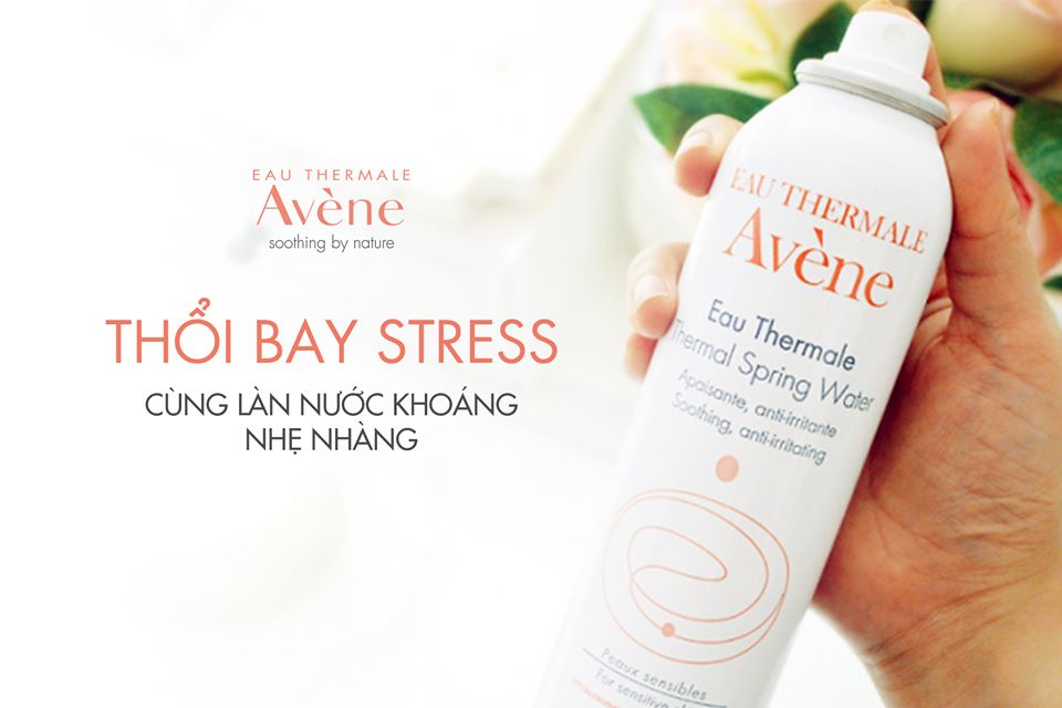 Xịt khoáng làm dịu, chống kích ứng da Avene thermal spring water 50ml/300ml TẶNG bông tẩy trang Jomi (Nhập khẩu)