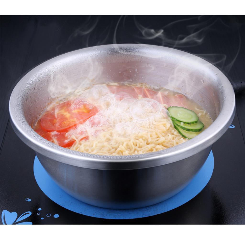 Stainless Steel Mixing Bowl Bake Prep Bowl Salad Food Serving Bowl