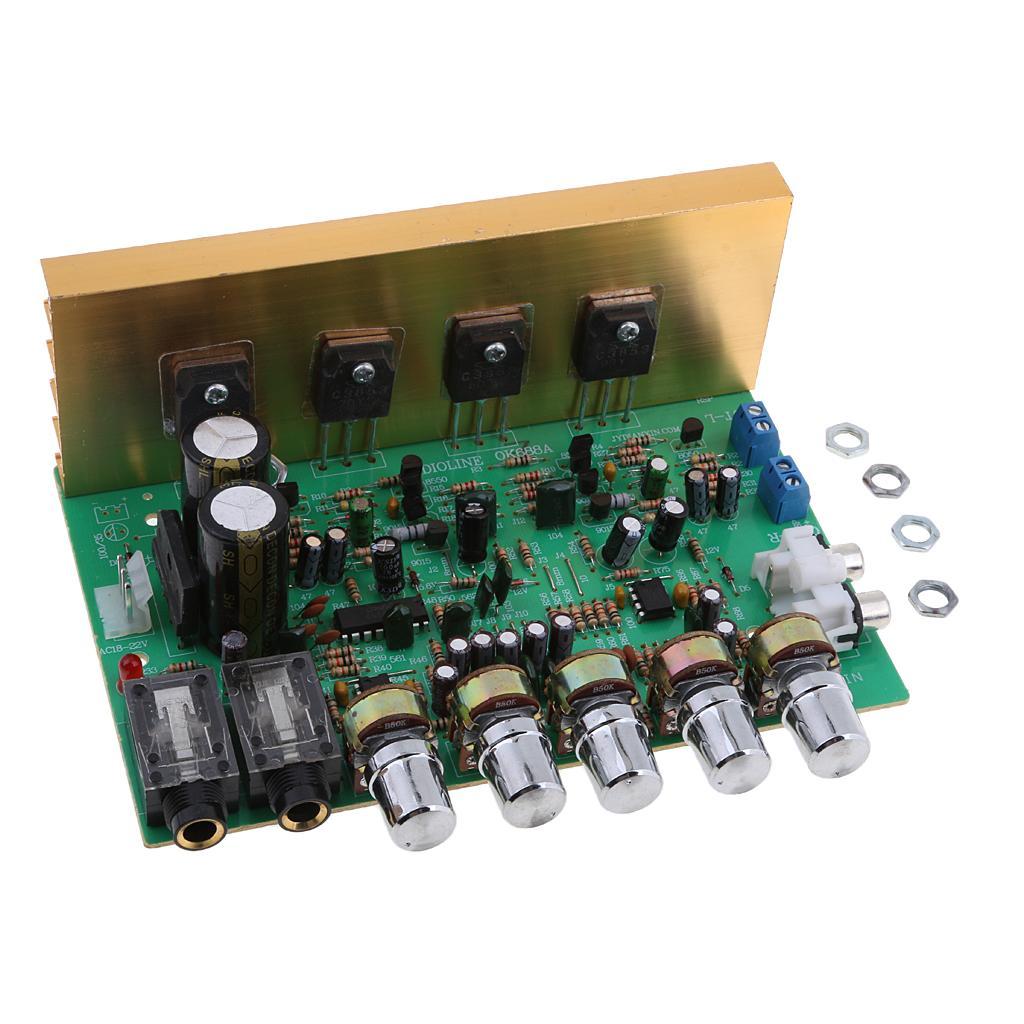 Dual Channel 100W Stereos Amplifier Board Modules with Frame Knob