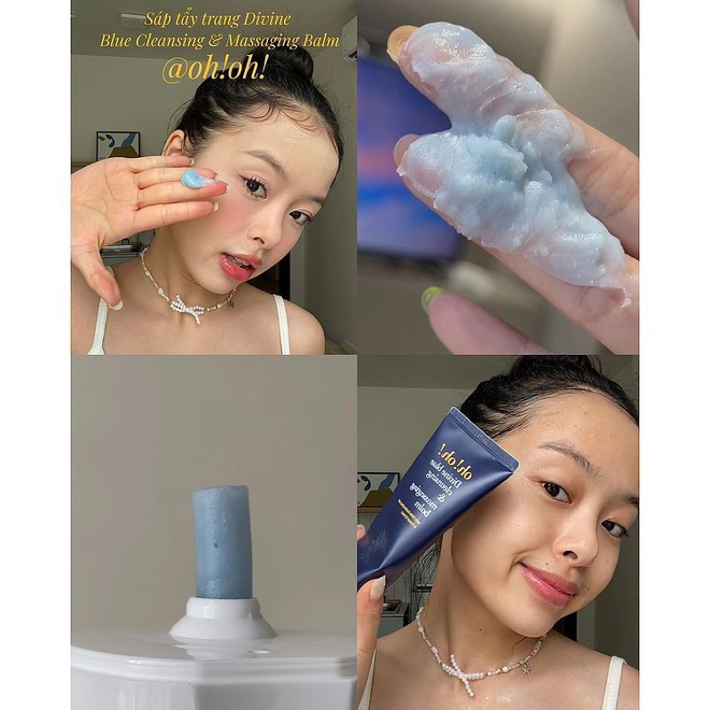 Sáp Tẩy Trang Oh!Oh! Divine Blue Cleansing &amp; Massaging Balm 150ml
