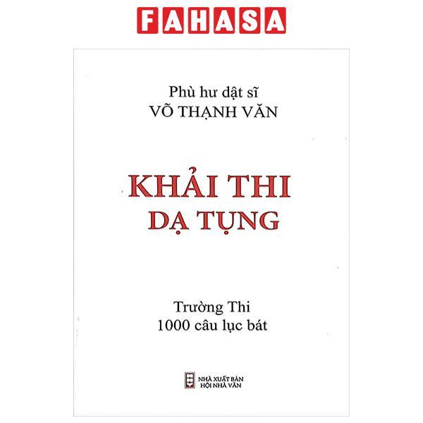 Sách - Khải Thi Dạ Tụng