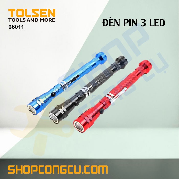 Đèn pin 3 led Tolsen 66011