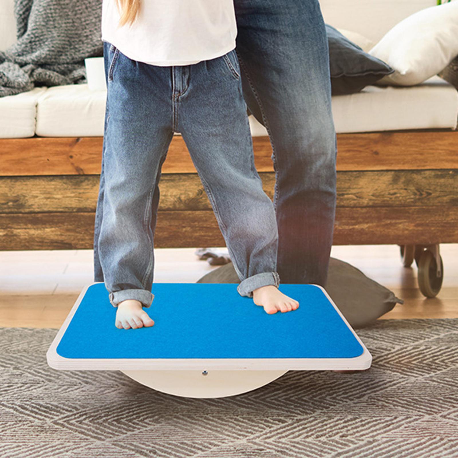Montessori Balance Board Curvy Equipment Toys Rocker Board Balancing for Yoga Indoor